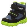 Winterboots SUPERFIT "HUSKY1 WMS: mittel", Kinder, Gr. 20, schwarz (schwarz, grau, hellgrün), Textil, casual, Schuhe, Snowboots mit wasserdichtem GORE TEX, Größenschablone zum Download