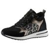 Keilsneaker REMONTE, Damen, Gr. 36, gold (schwarz, goldfarben), Textil, Lederimitat, sportlich, Schuhe Sneaker, Freizeitschuh, High-Top-Sneaker, Schnürer, Innenreißverschluss