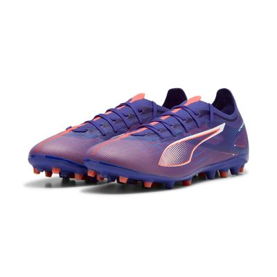 Fußballschuh PUMA "ULTRA 5 MATCH MG" Gr. 43, blau (lapis lazuli-puma white-sunset glow) Schuhe