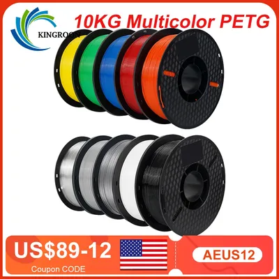 10KG 1.75mm PETG Filament Tangle-Free, High Quality 3D Printing Eco-friendly Plastic Consumables