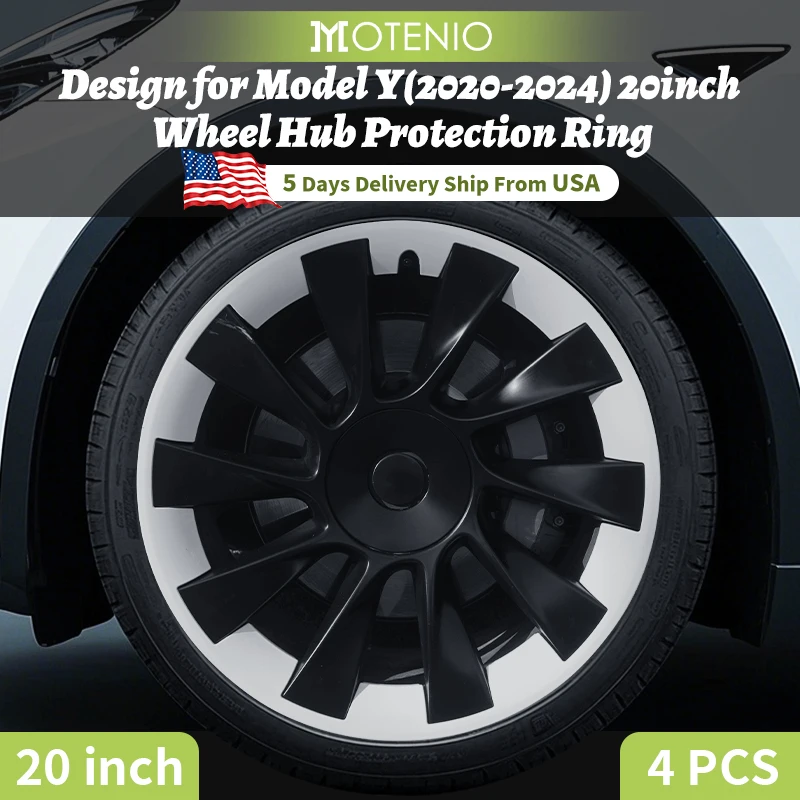 20inch Hub Ring Protection Wheel Cover Design For Tesla Model Y 2020-2024 Hight Performance Protective Full Rim Cover Accessorie