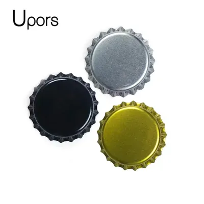 UPORS 100Pcs/Lot Beer Bottle Crown Caps Oxygen Absorbing Seal Beer Bottle Caps for Home Brewing