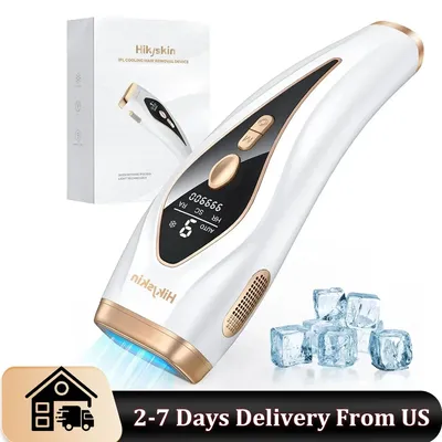 IPL Hair Removal Ice Cooling Permanent Paliness 3 in 1 Laser Device 9 Energy Levels Whole Body