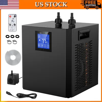 Aquarium Chiller 79Gal 1/3 HP Water Chiller for Hydroponics System Home Use Axolotl Fish Coral