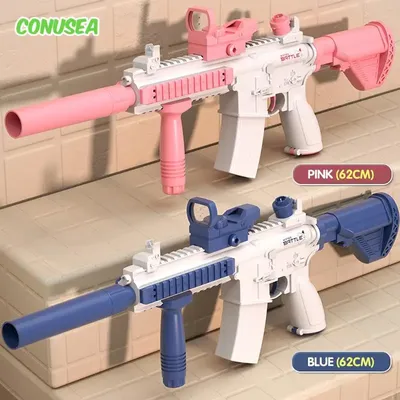 Electric Water Gun Pistol 10M Long Range Portable Guns M416 Children Summer Beach Outdoor Fight