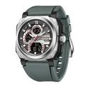 sanda 3356 montre à quartz électronique pour hommes multifonctionnel étanche réveil calendrier étudiant mode montres de sport carrées