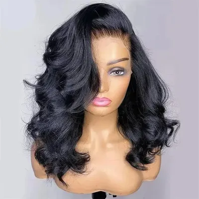 Short Bob Body Wave 13x6 Lace Front Human Hair Wigs Transparent Lace Frontal Wig HD Lace Wig 13x6