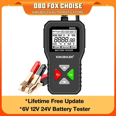 BM550 Car Battery Tester 6V 12V 24V 100 to 2000 CCA Battery Analyzer 12 Volts Battery Tools Battery