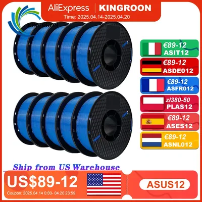 10KG PLA Filament PETG 3d Filament 1.75mm For 3D Printer Filament 10rolls/set Mixed colors and