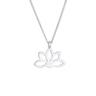 Elli - Ciondolo Fiore di Loto Spirituale in Argento Sterling 925 Collane 1 pieces female