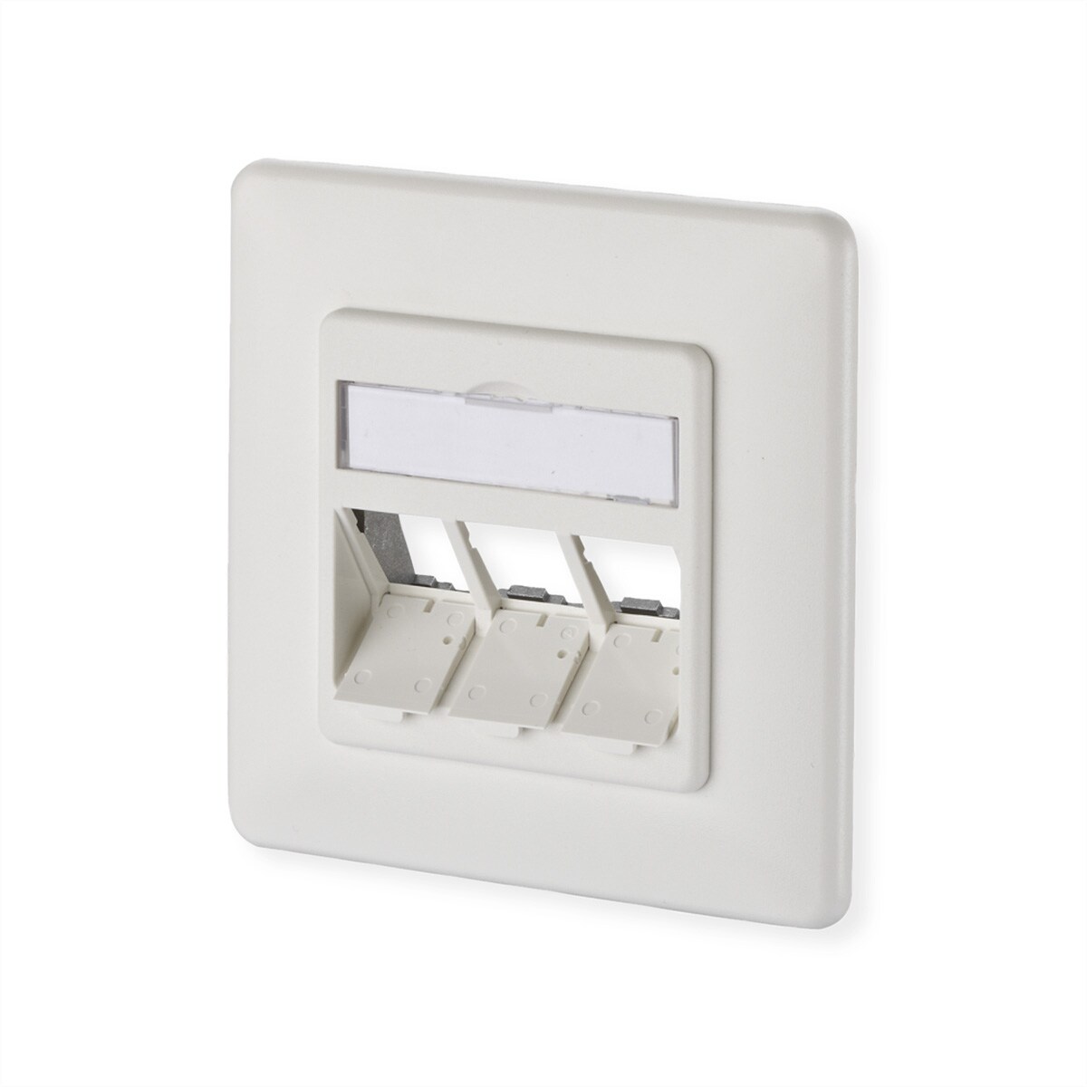 METZ CONNECT Modul Anschlussdose UP, 3 Port unbestückt reinweiß Image