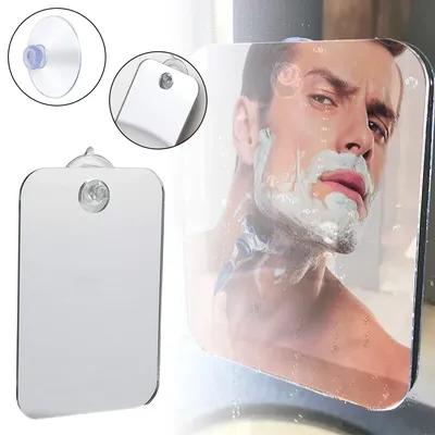 1pc Makeup Mirror Bath Shaving Men Pocket Travel Mirror Women Makeup Hand Mirror Home Bathroom Face Shave Shower Accessories