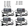 Adattatore di alimentazione AC DC 3V 5V 9V 12V 24V 1A 2A 5A 10A Fonte Trasformatore da 220V a 12V 24V 36V 5V Alimentazione 5 12 24 Volt