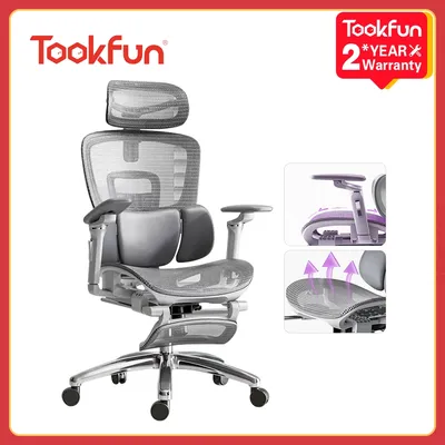 Tookfun Floating Wing Waist Support Ergonomic Chair Office Chair Computer Gaming Chair 115°