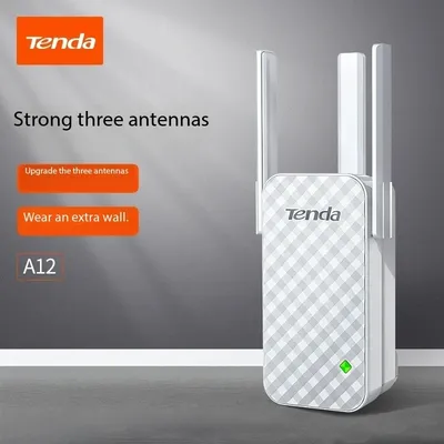 Tenda A12 300Mbps WiFi Repeater Wireless Range Extender Wi-Fi Signal Amplifier Expander, Wireless N300 Universal Range Extender