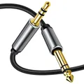 Cavo Stereo da 1/8 a 1/4 cavo Audio Jack da 3.5mm TRS a 6.35mm per cuffie per PC MP3 amplificatori per altoparlanti per chitarra dispositivi Home Theater