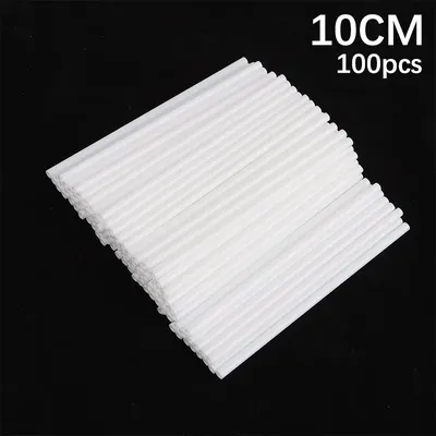 100pcs 8/10/15/12cm White Paper Solid Core Lollipop Sticks for Chocolate Candy Sticks Cake Pop