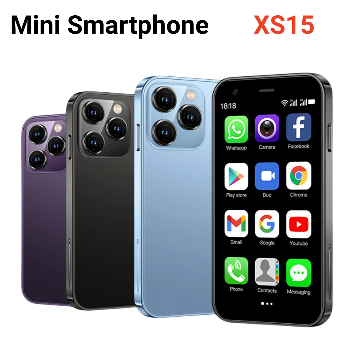 Nuovo mini telefono, 3.0 pollici, smartphone Android, 2+16 GB ROM, telefoni cellulari doppia SIM Cellulari Google Play Store
