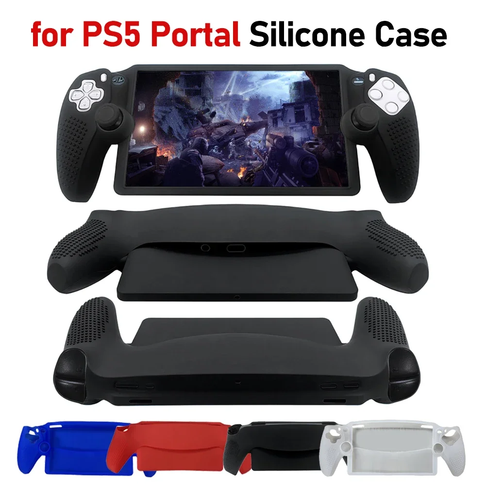 Silicone Protective Case for PS5 Portal Handheld Console Anti-Scratch Non-Slip Soft Case Cover Sleeve for PS Game Console Gaming