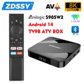 Smart TV Box TV98 ATV Ultra HD 8K Android da 11 a 14 S905W2 2GB16GB 4GB 32GB/64GB Dual Wifi BT5.0 2.4G e 5G Lettore multimediale Set Top Box