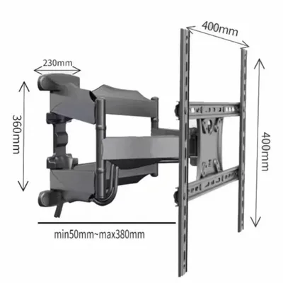 P5 NEW 6 arm 32"-60" 42"50" universal retract full motion LCD TV mount wall bracket movable arm