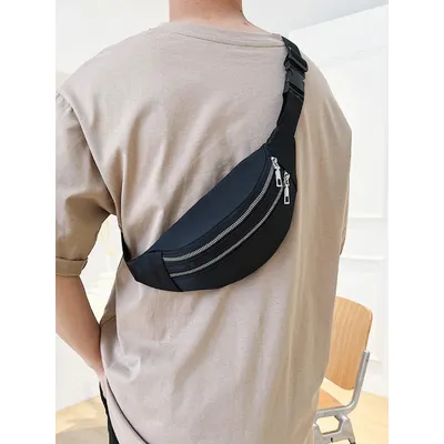 Waist bag men's chest bag shoulder bag crossbody bag waist mobile phone bag sports outdoor travel