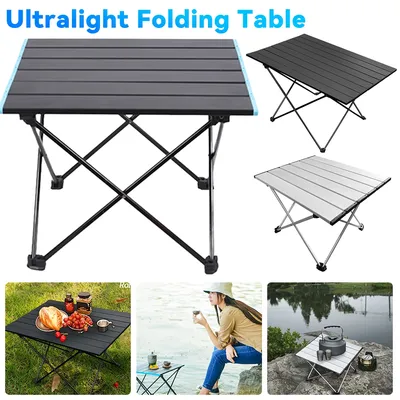 Outdoor Folding Table Ultralight Camping Table Aluminum Alloy Picnic BBQ Table Outdoor Garden Table