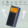 Mini radio portatile Bluetooth tascabile DSP radio stereo FM altoparlante Bluetooth wireless con sveglia retroilluminazione ricarica schermo