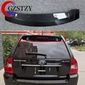 Per KIA Sportage Sportage 2005 2006 2007 2008 2009 2010 plastica ABS non verniciato Primer colore grigio Spoiler sul tetto posteriore
