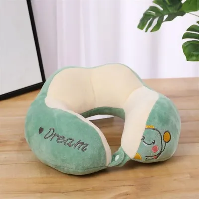U-Shaped Pillow Cute Headrest Pillow Neck Car Sleeping Pillow Household Neck Protection Detachable Washable Neck Pillow