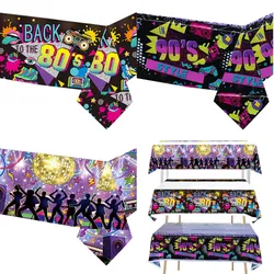 1/2/3 pièces Hip Hop 80's thème fête d'anniversaire couverture de Table bébé douche décorations Disco 90s rétro enfants faveurs nappe en plastique