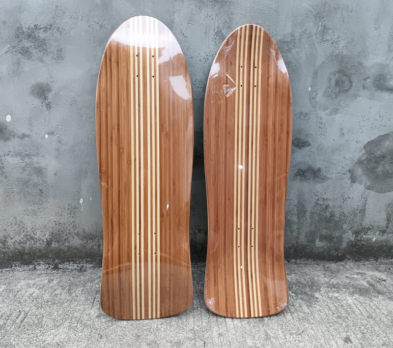 Bamboo surf skate deck skateboard deck bamboo with canandian maples deck deck 32inch inch smooth 77 snap pumping