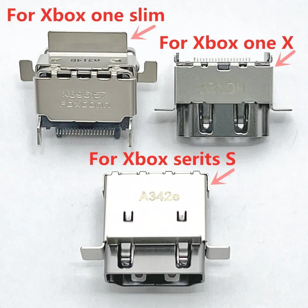 1-10pcs For XBOX Series S X HDMI-compatible Port Socket Interface Connector Replacement For XBOX ONE Slim S For XBOX ONE X
