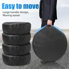 4PCS Coperture per pneumatici per auto per camper camion camper rimorchio protezione universale per ruote per veicoli borsa per pneumatici per auto-styling da 13-20 pollici