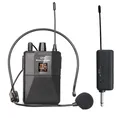 Microfono auricolare wireless UHF con trasmettitore ricevitore Display digitale a LED Trasmettitore bodypack per insegnare le prestazioni dal vivo
