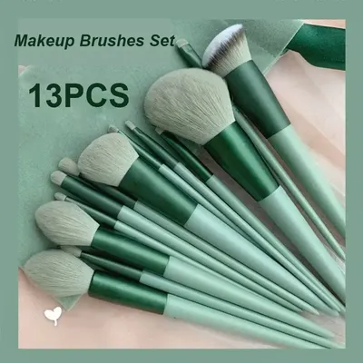 13 PCS Makeup Brushes Portable Set Eye Shadow Foundation Women Cosmetic Brush Eyeshadow Blush