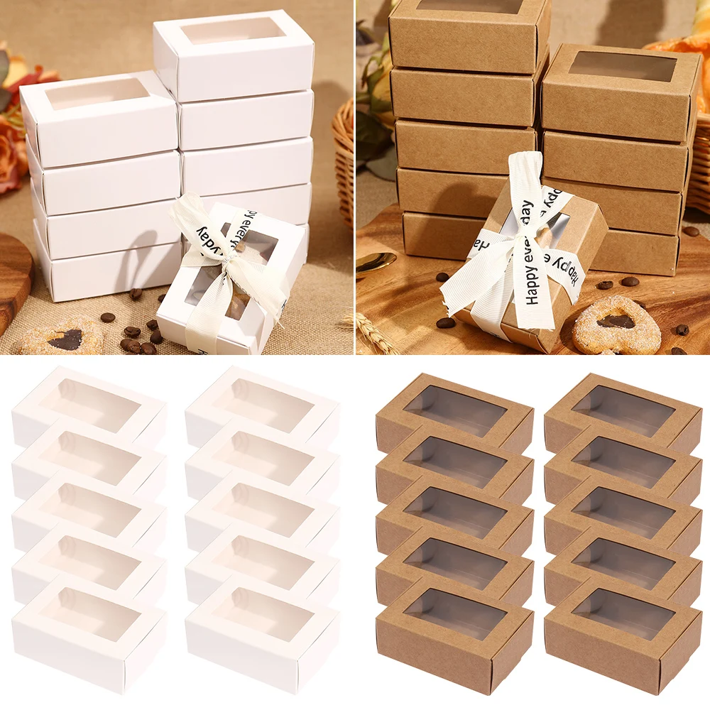 Scatole regalo piccole da 10 pezzi, scatole di caramelle, scatole di bomboniere di carta, scatole regalo di compleanno sfuse, scatole di bomboniere, decorazioni per feste