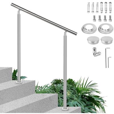 Treppengeländer Geländer Edelstahl, Handlauf Geländer für Treppen, Wandhandläufe mit Kugelring Image