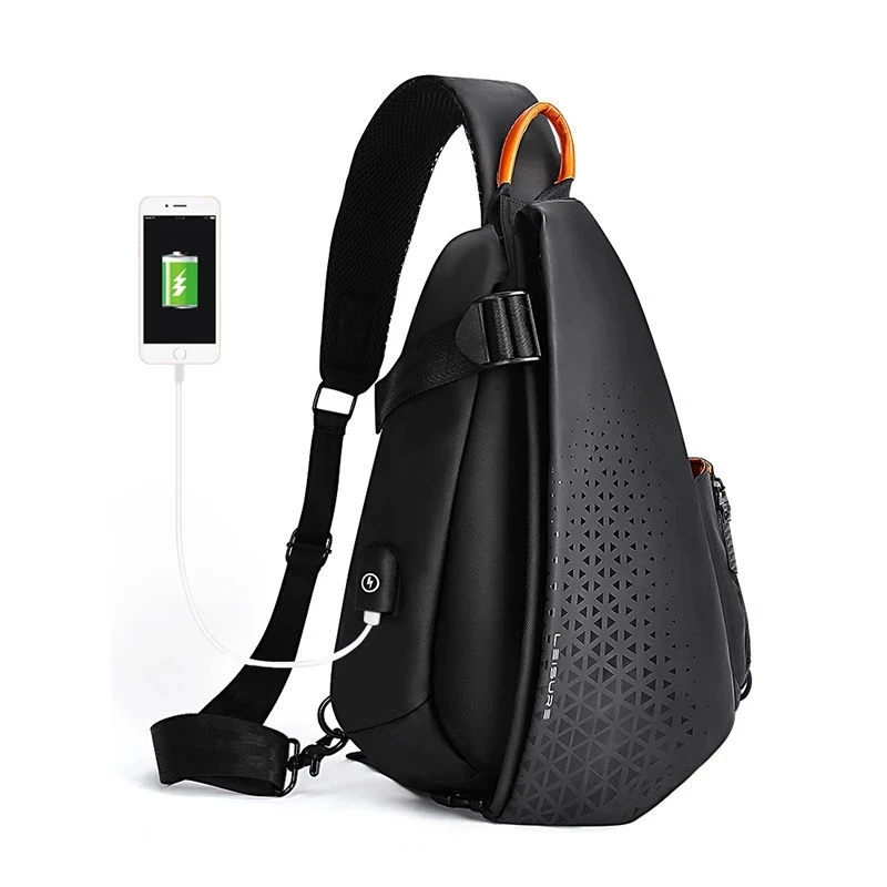 Sacs à bandoulière imperméables pour hommes, sacs de poitrine en nylon pour moto, voyage décontracté, grande capacité, sac initié, homme, affaires, mode
