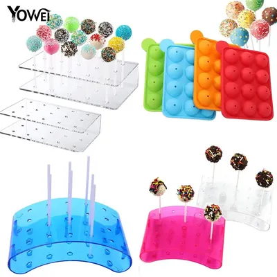 15/20 Holes Cake Pop Lollipop Stand With Shelf DIY Baking Tools Display Bakeware Cake Kitchen