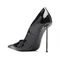 2024Womens Summer New Sexy Pointed Toe Slip-on High Heels PU Leather Daily Casual Comfortable Office