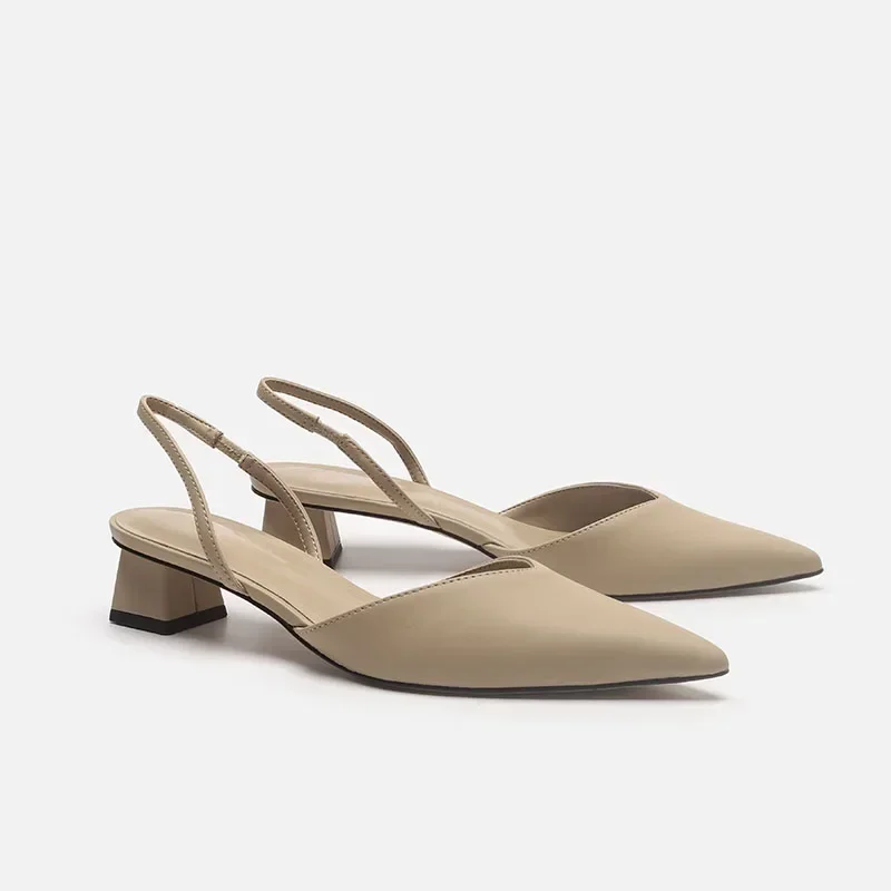 Shoes for Women 2026 Hot Sale Slingbacks Women's High Heels Fashion Shallow Mouth Office and Career Sexy Slip-on Toe Cap Sandals
