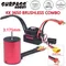 Surpass Hobby KK 3650 Combo wasserdichter bürstenloser Motor 7700/6900/4500/3600/3100 kV 3,175 mm Welle mit 60 A/120 A Regler für 1/10 RC Auto