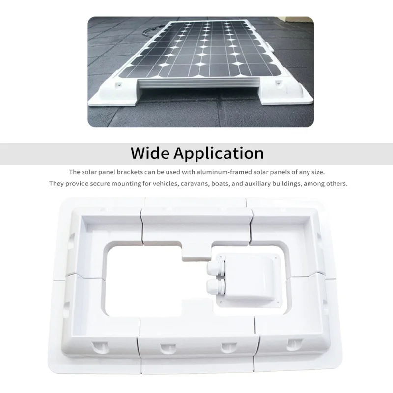 Solarpanel-Montage halterungen 7 Stück abs Solarpanel-Dach montages atz für Wohnmobile Wohnmobile verschüttet Garagen decks abs Kunststoff Image