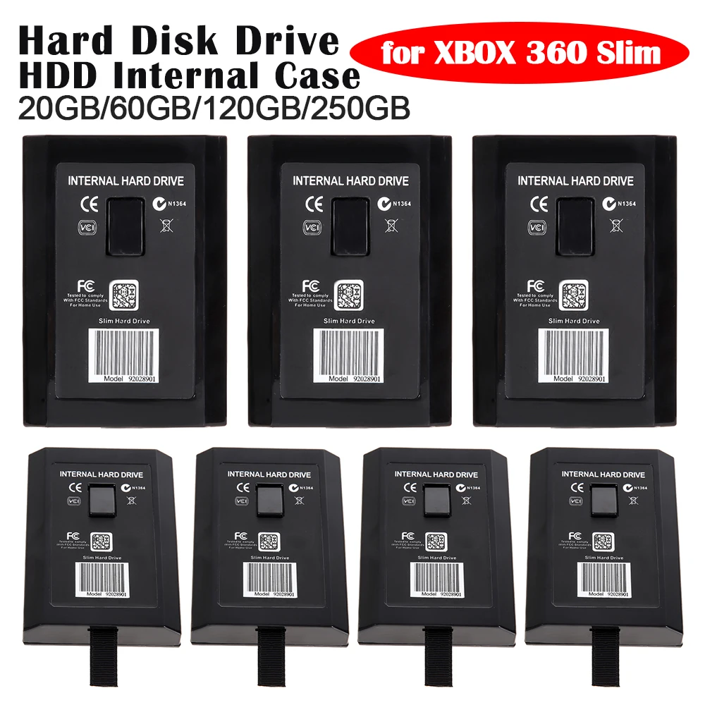 Kunststoff interne HDD-Festplatten laufwerk Box für 20GB 60GB 120GB 250GB HDD-Gehäuse Abdeckung Spiel zubehör Ersatz für Xbox Slim Image