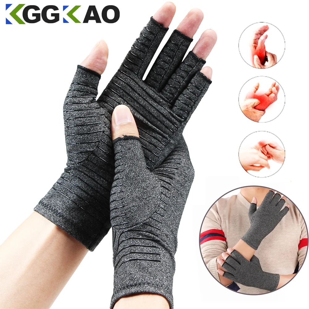 1 paar Kompression Arthritis Handschuhe Handgelenk Unterstützung Joint Pain Relief Hand Brace Frauen Männer Therapie Armband Kompression Handschuhe Image