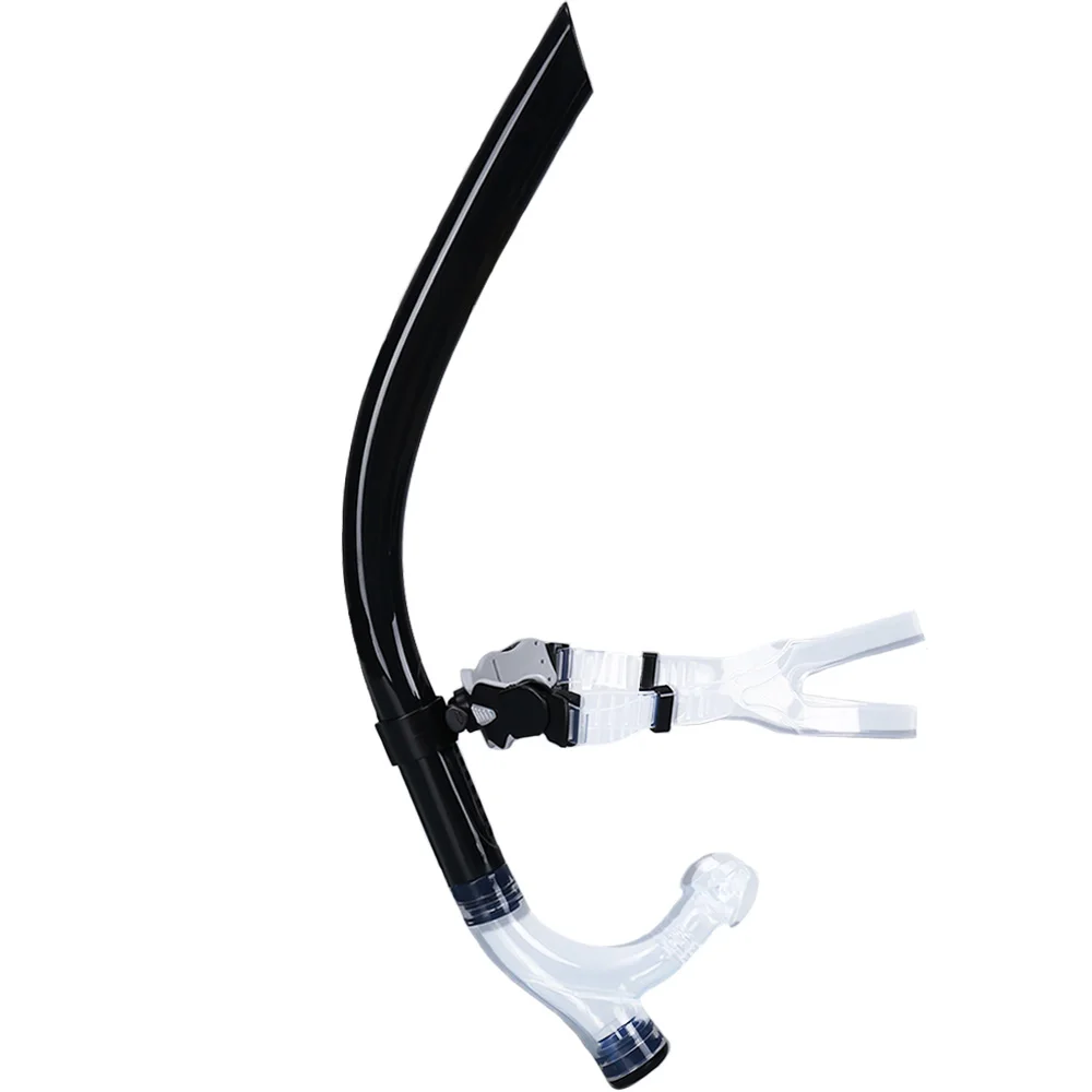 Schwimmt raining Schnorchel Mittel montage vorne bequem montiert Silikon Mundstück Junior Schwimmer Ausrüstung für erwachsene Jugend Kind Image