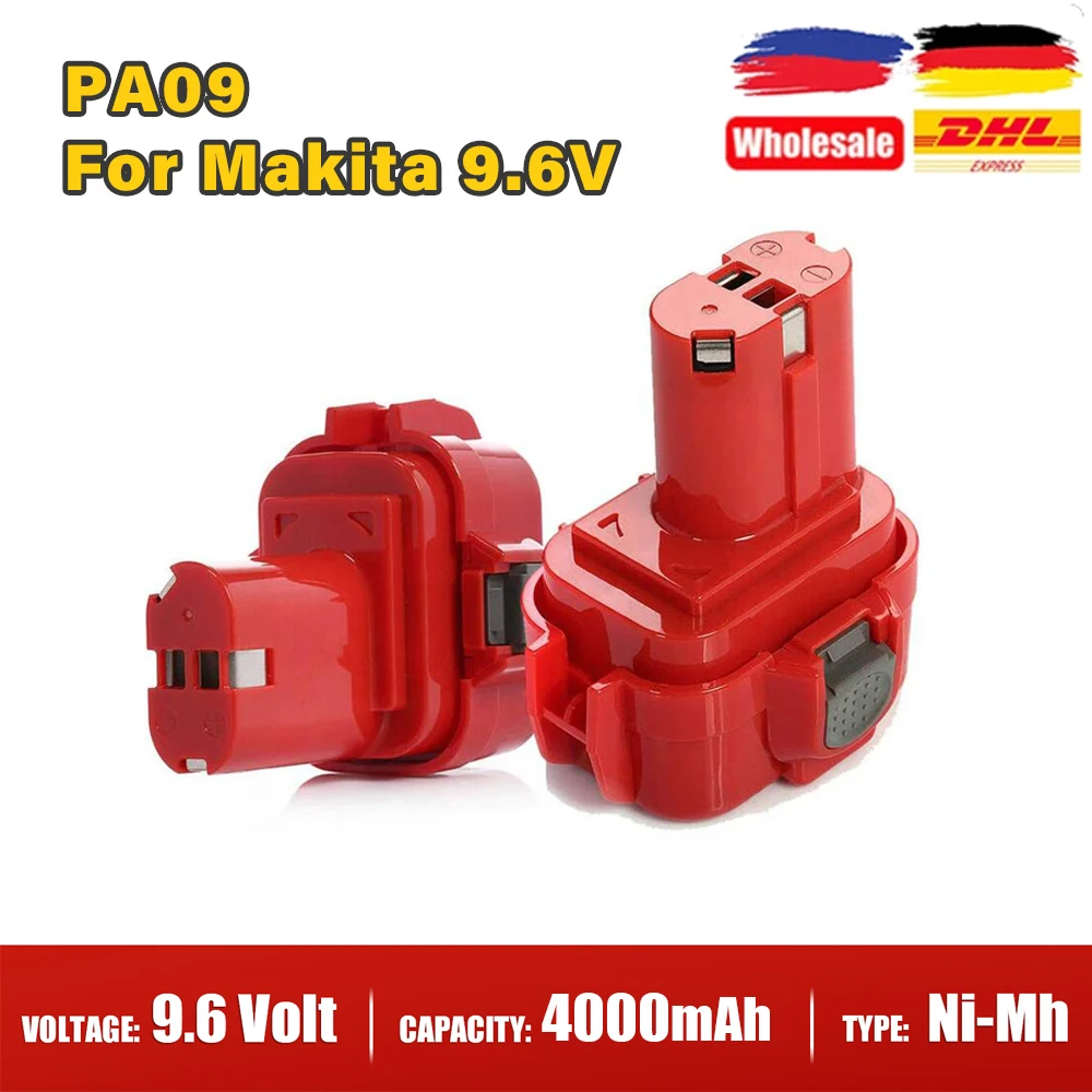 9,6 V für Makita-Akku 3,5 Ah/4,0 Ah wiederaufladbarer Akku für Makita PA09 9120 9122 9134 9135 9135A Ersatz-Elektrowerkzeug-Akku Image