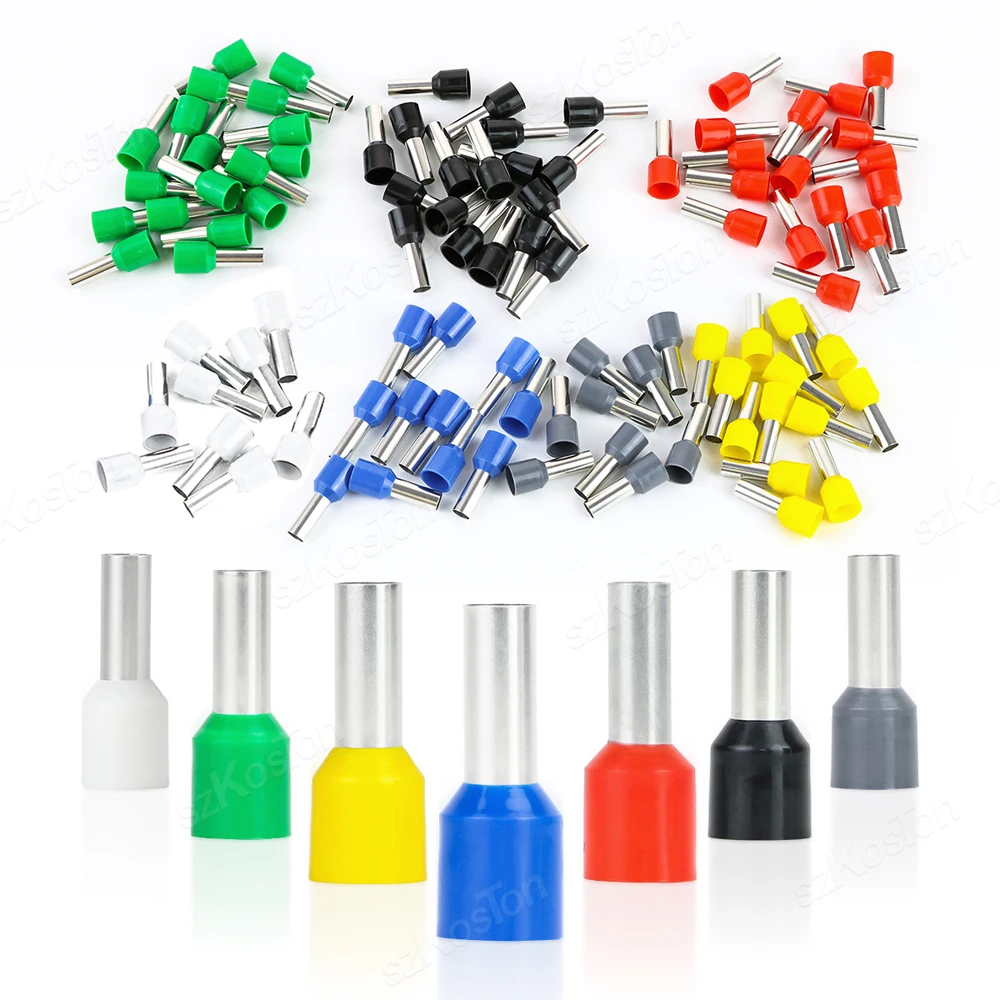 E0508 E7508 E1008 E1508 E2508 E4009 E6012 E10-12 Isolierte Aderendhülsen Klemmenblock Kabelenddrahtverbinder Elektrischer Crimp Image