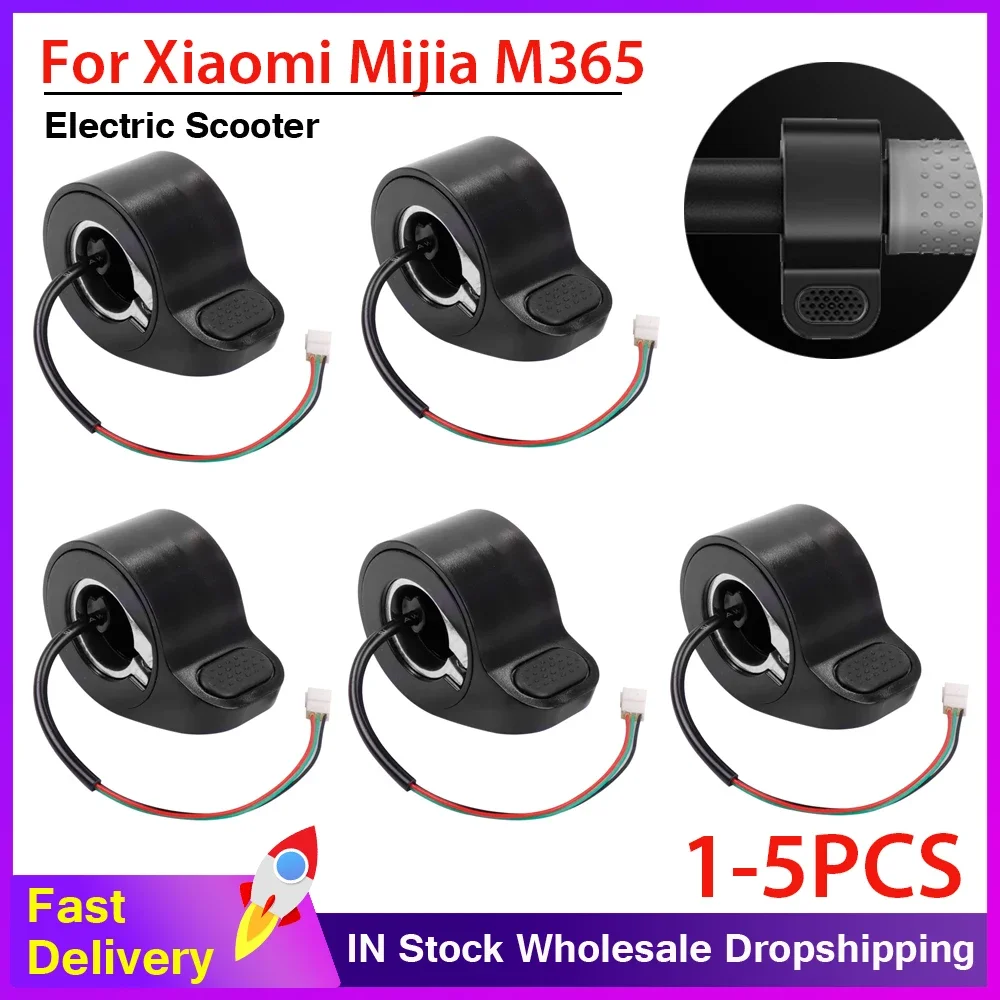 1-5PC Elektrische Roller Gaspedal Finger Daumen-drossel Für Xiaomi M365 Kickscooter Speed Control Finger Bremse booster Image